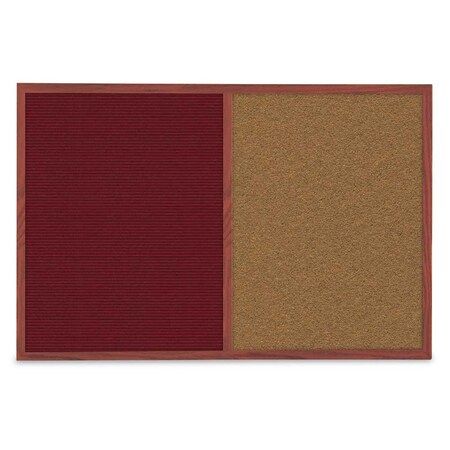 United Visual Products Slim Style Indoor Enclosed Radius Corkbo UVRDS23SB-GOLD-MEDGRY